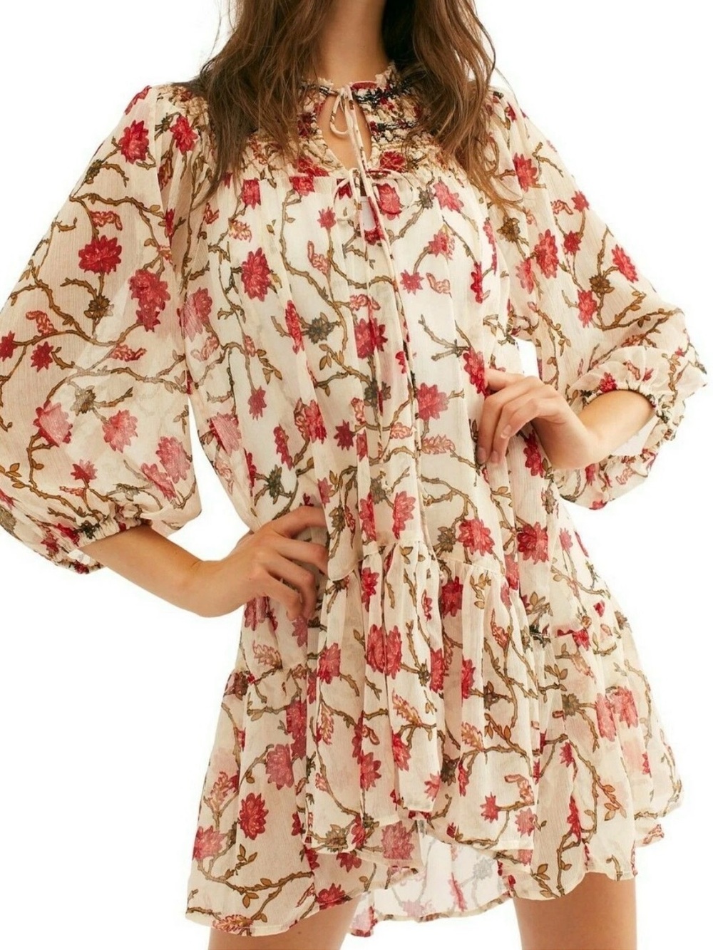 Free People Keeping Up With Kara Tunic Dress NWT XS